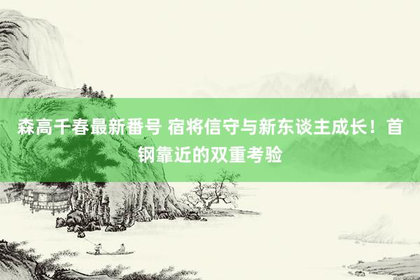 森高千春最新番号 宿将信守与新东谈主成长！首钢靠近的双重考验